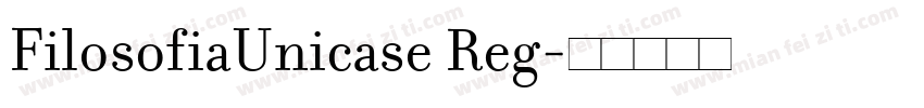 FilosofiaUnicase Reg字体转换